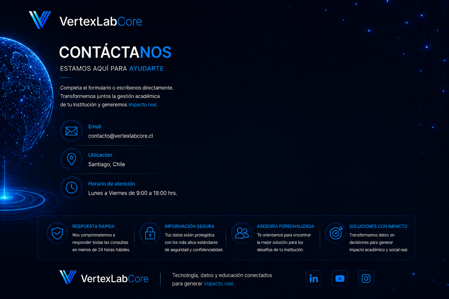 Contacto VertexLabCore
